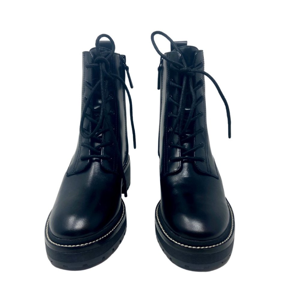 Tory Burch Miller Leather Lug Sole Booties